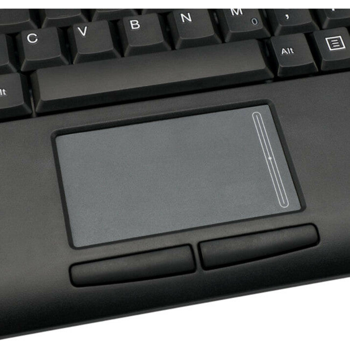 Detailed view of integrated touchpad