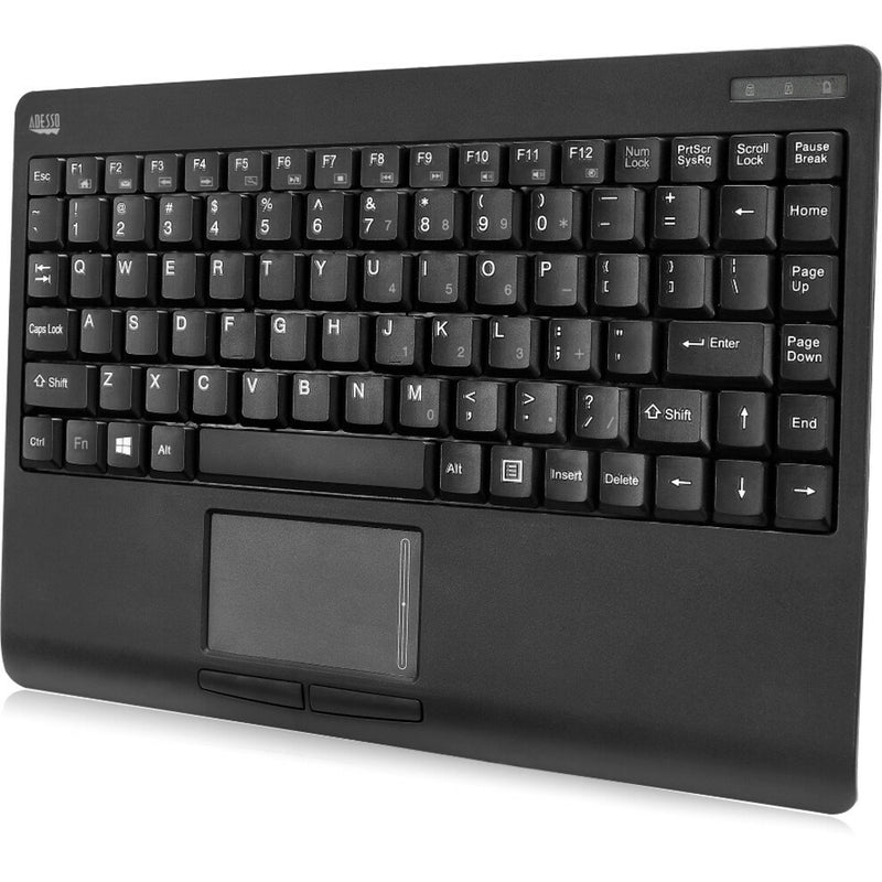 Angular view of wireless keyboard showing professional design