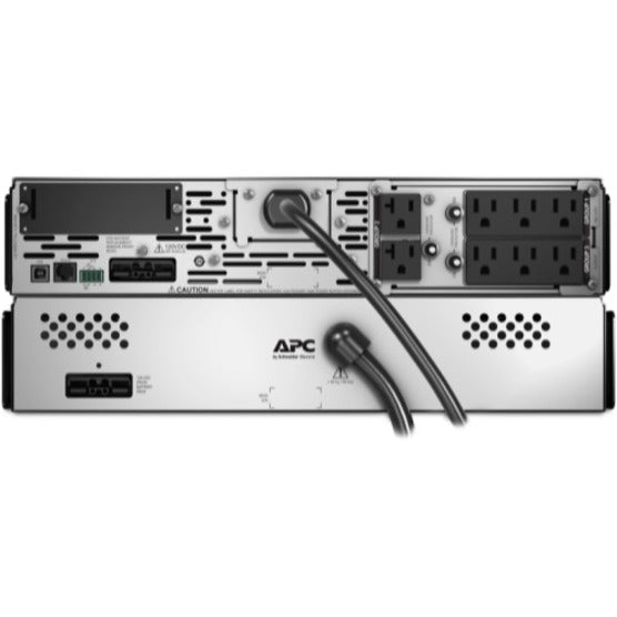 Detailed view of APC Smart-UPS internal power management system and connections