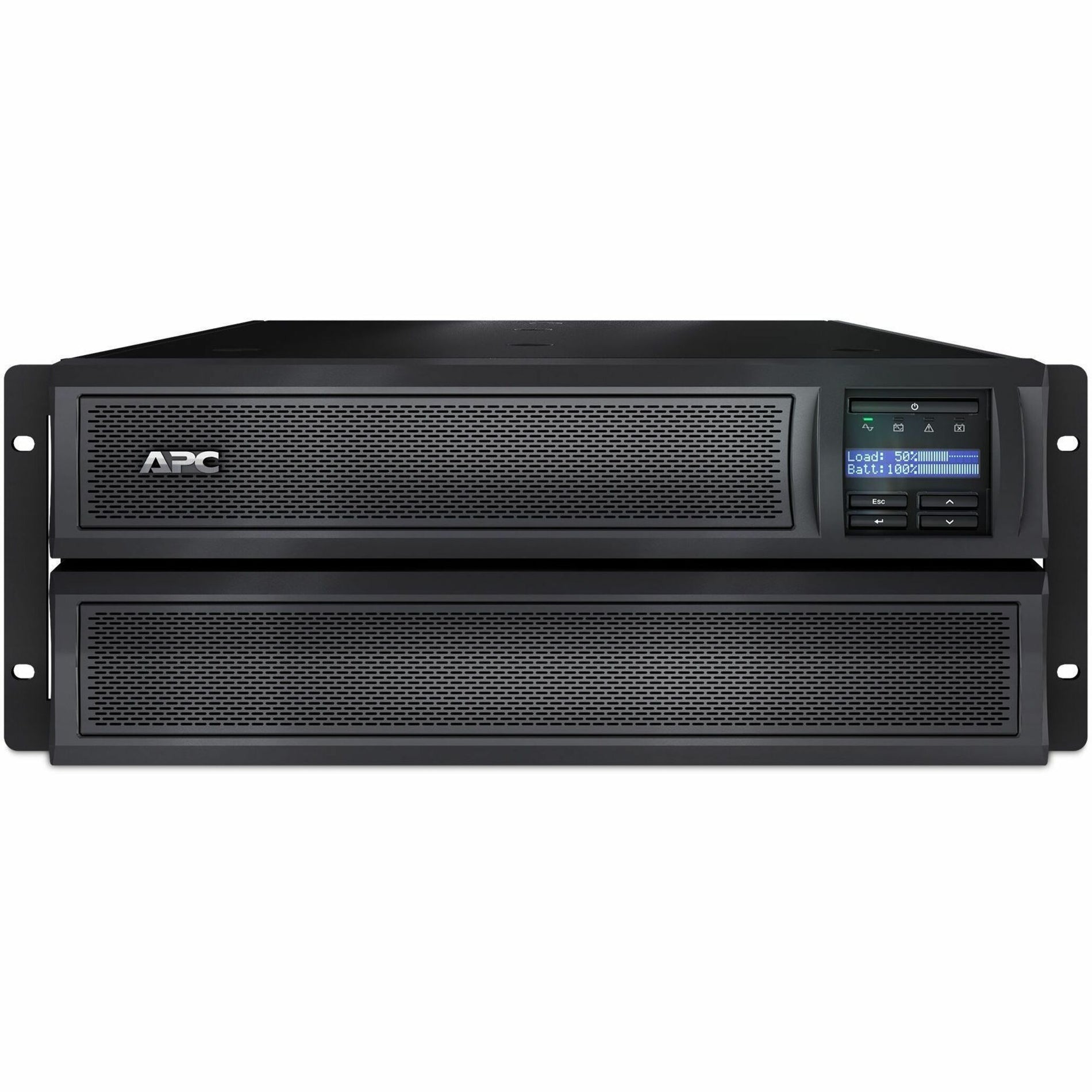 APC Smart-UPS 1.92kVA rack-mounted UPS system with LCD display showing load and battery status-alternate-image1