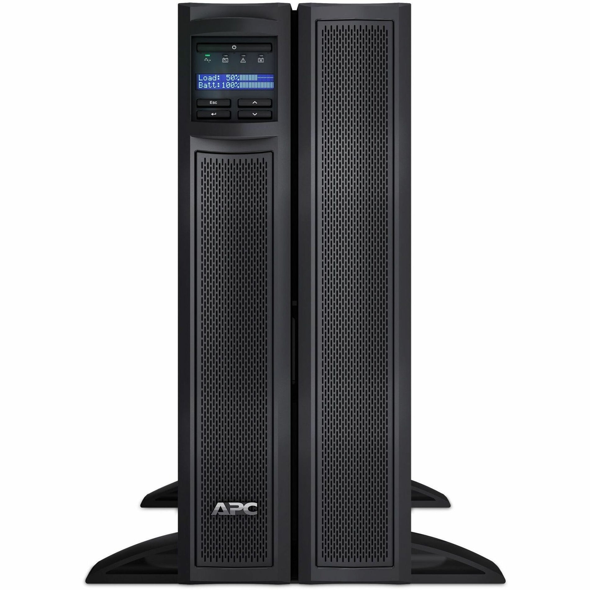 APC Smart-UPS in tower configuration with LCD display and ventilated front panel-alternate-image2