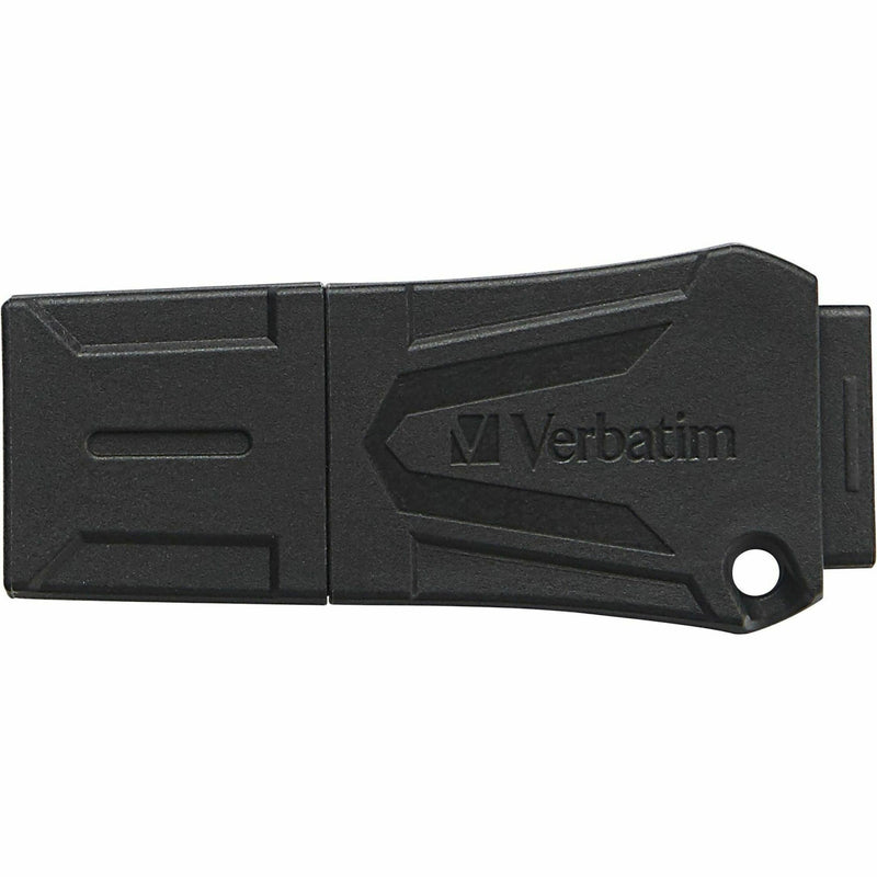 Profile view of Verbatim ToughMAX USB drive showing sleek design elements