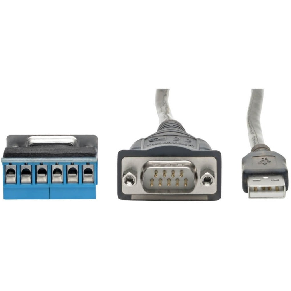 Tripp Lite U209-30N-IND USB to RS485/RS422 FTDI Serial Adapter Cable 30 in. Data Transfer Cable with EMI/RF Protection 트립 라이트 U209-30N-IND USB to RS485/RS422 FTDI 시리얼 어댑터 케이블 30인치 EMI/RF 보호가 있는 데이터 전송 케이블