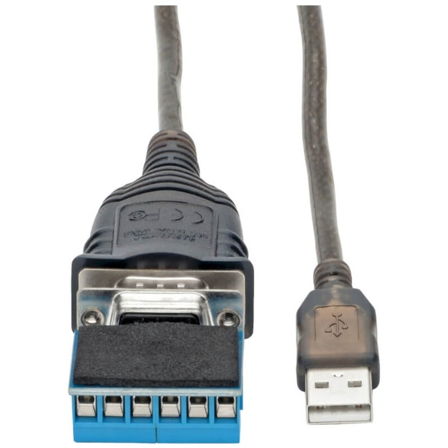 Tripp Lite U209-30N-IND USB to RS485/RS422 FTDI Serial Adapter Cable, 30 in., Data Transfer Cable with EMI/RF Protection