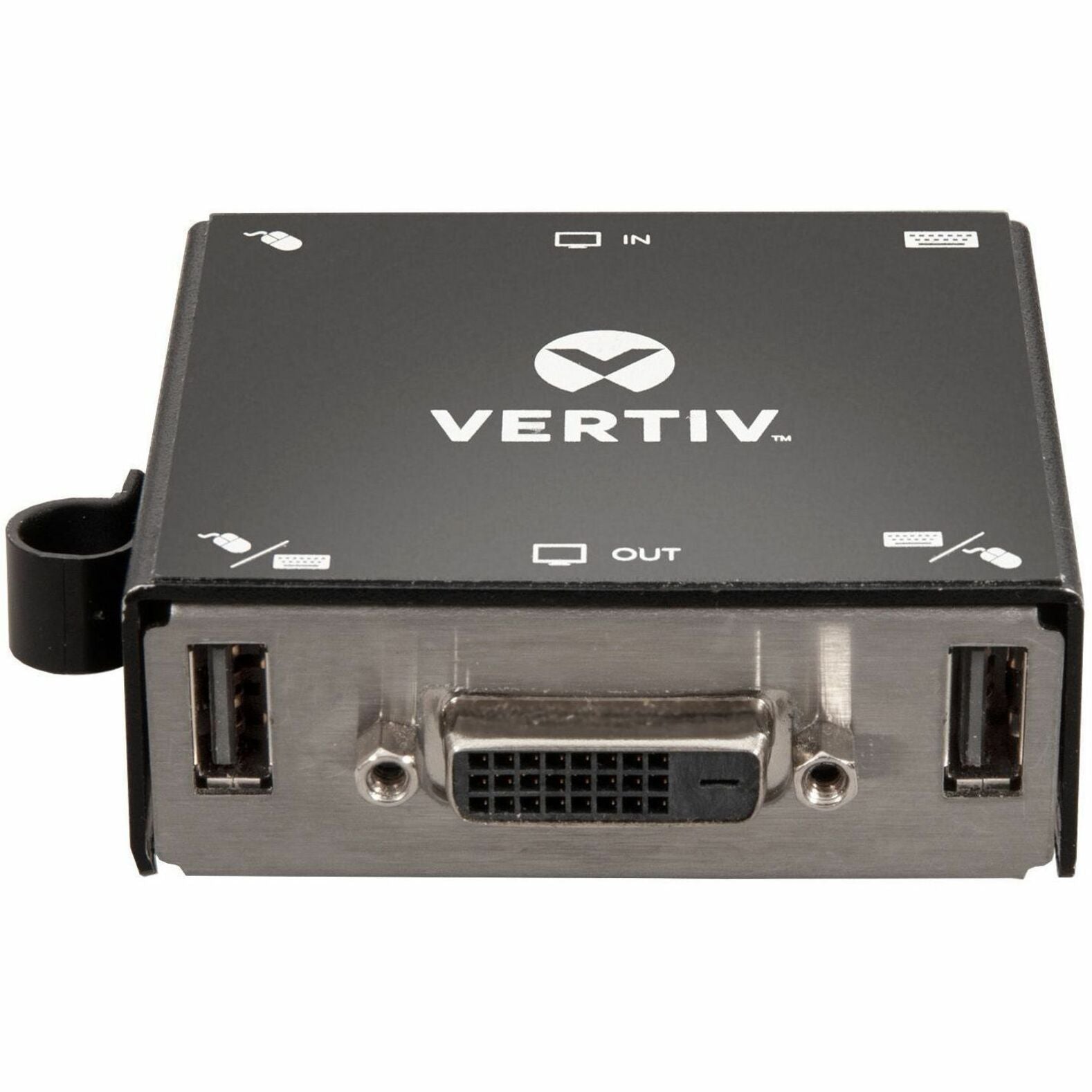 VERTIV TBR02 4-port Commutateur KVM Rackmount ou Bureau pour Utilisateur Unique USB VGA DVI Sortie