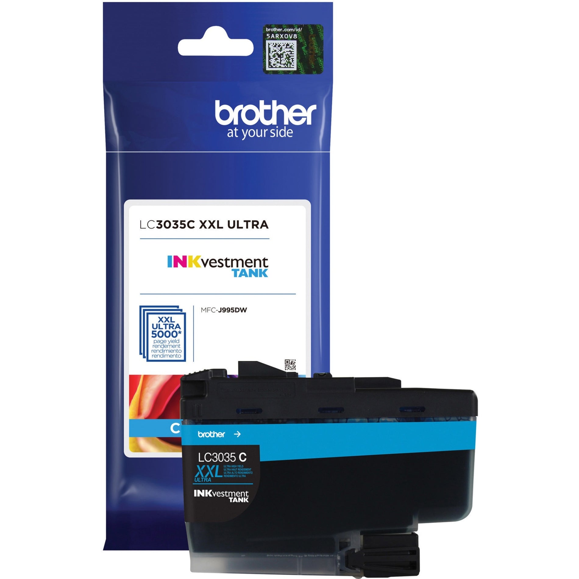 Brother LC3035C Ink Cartridge, Cyan, 5000 Page Yield