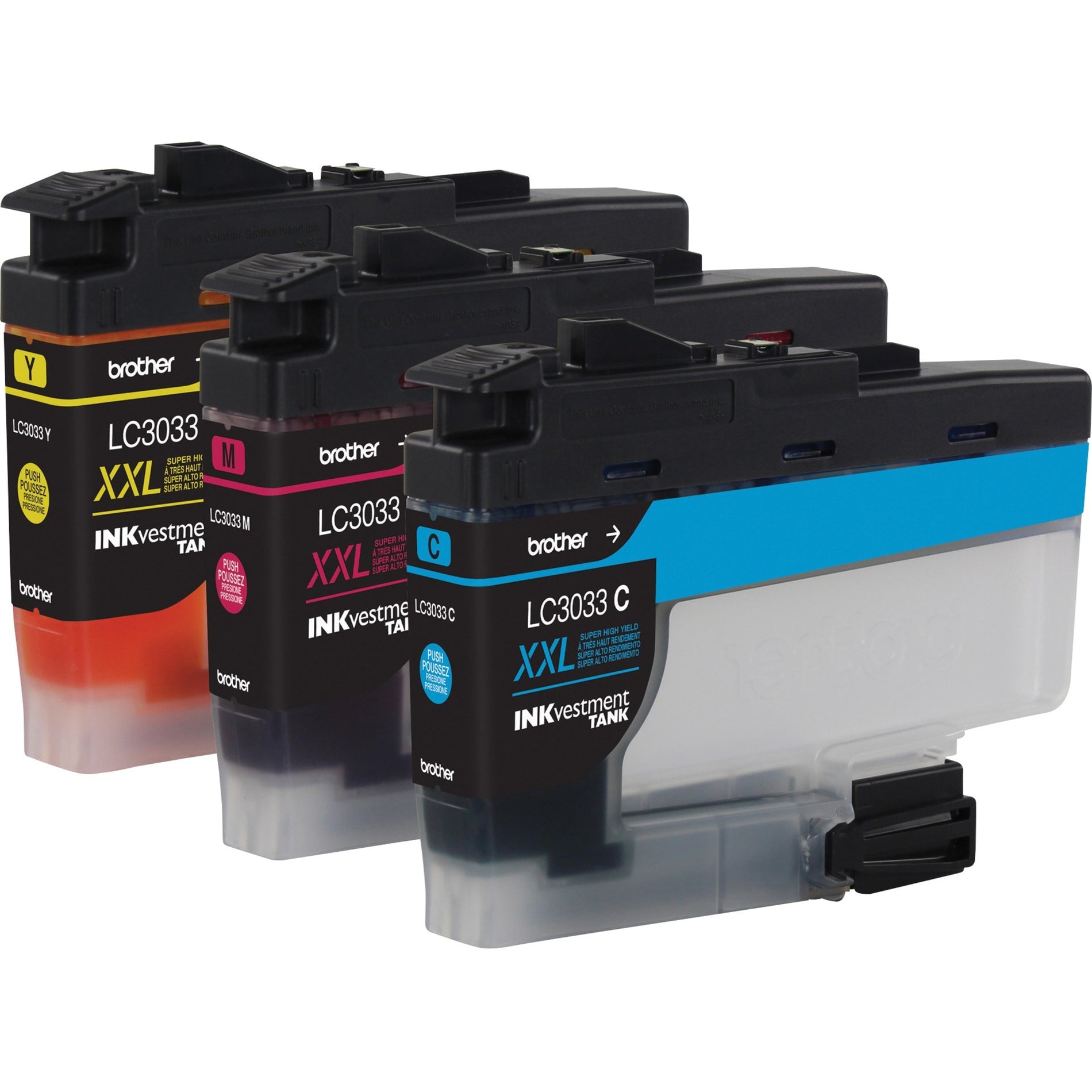 Brother LC30333PKS Ink Cartridge for MFCJ995DW, J995DWXL - Super High Yield 3 Pack (Cyan, Magenta, Yellow)