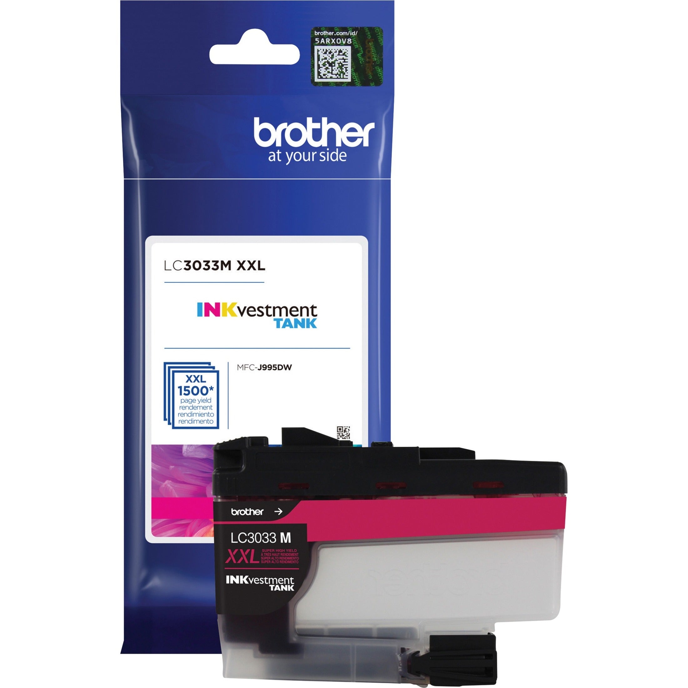 Brother LC3033M Ink Cartridge, Magenta, 1500 Page Yield