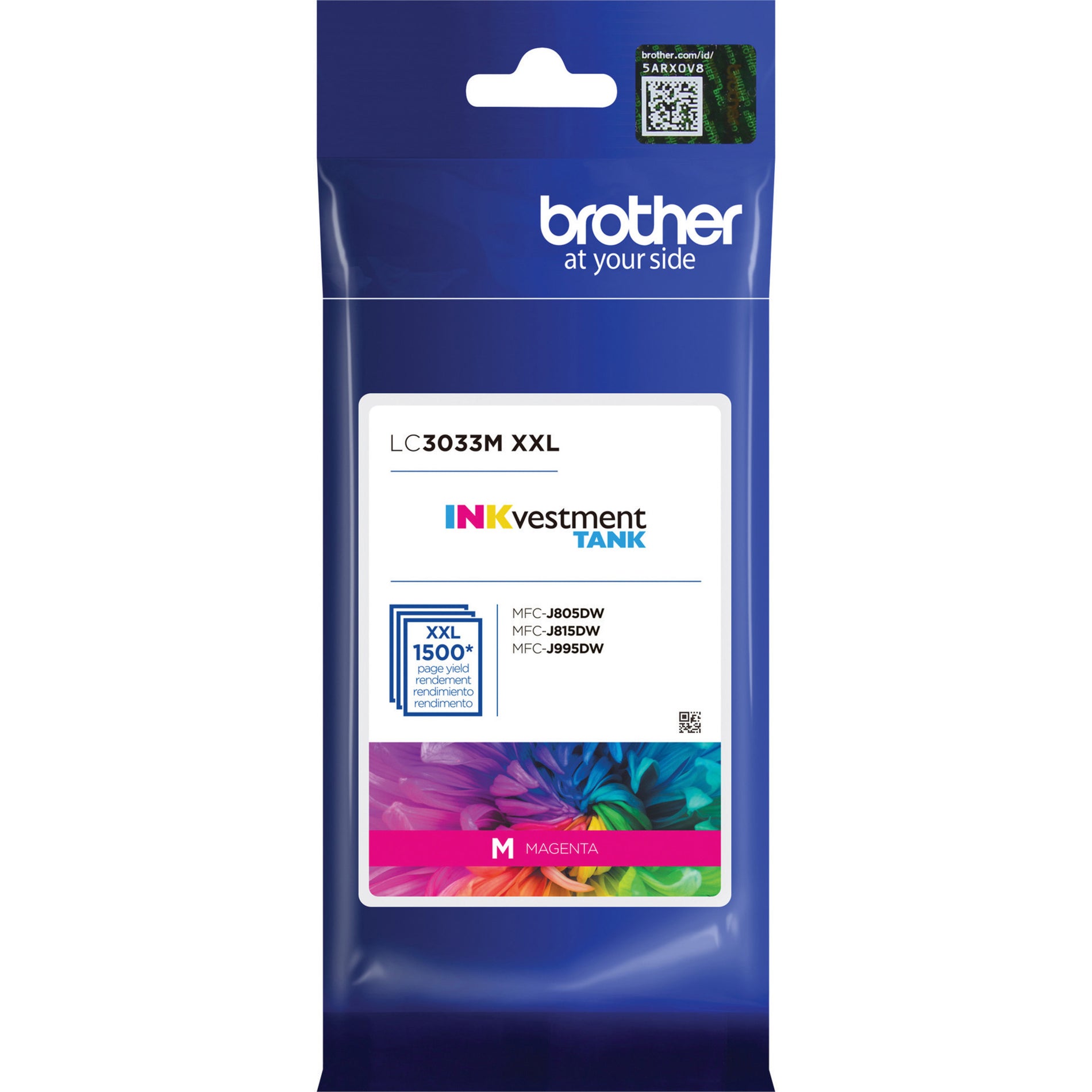 Brother LC3033M Ink Cartridge, Magenta, 1500 Page Yield