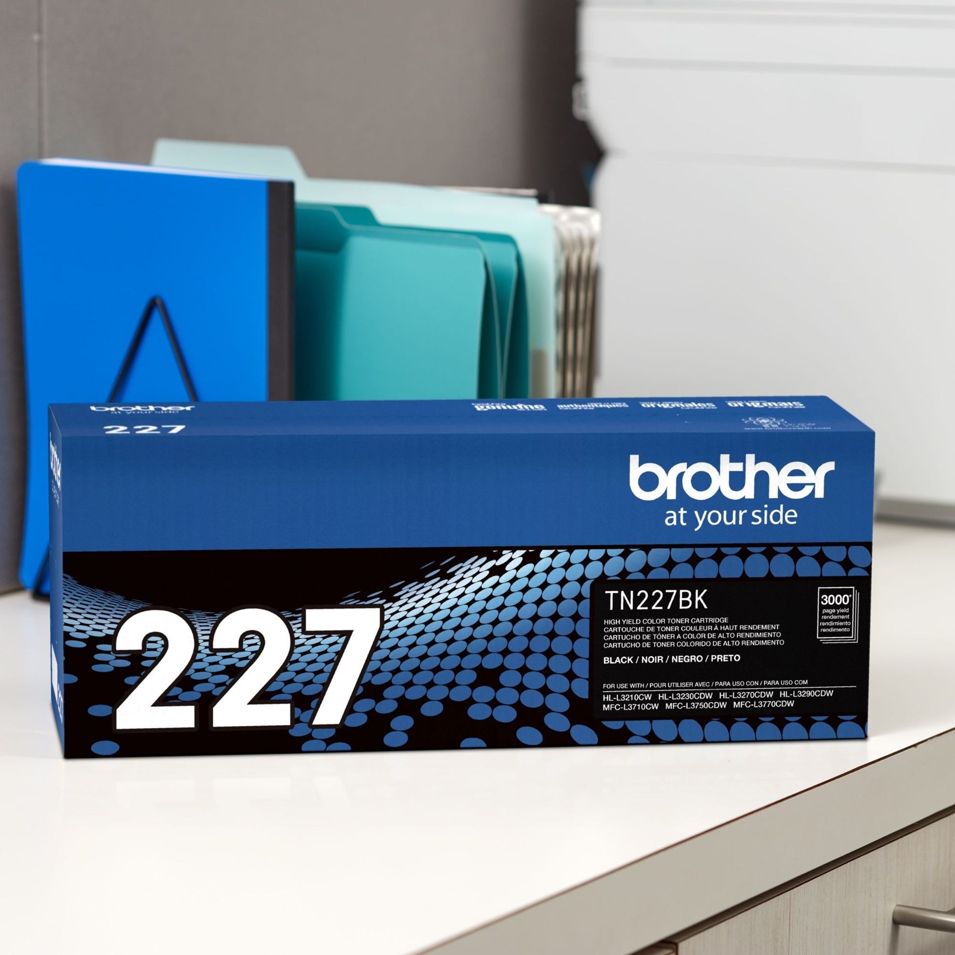 Brother TN227BK ตลับหมึกดำแท้ ความจุสูง - 3000 หน้า