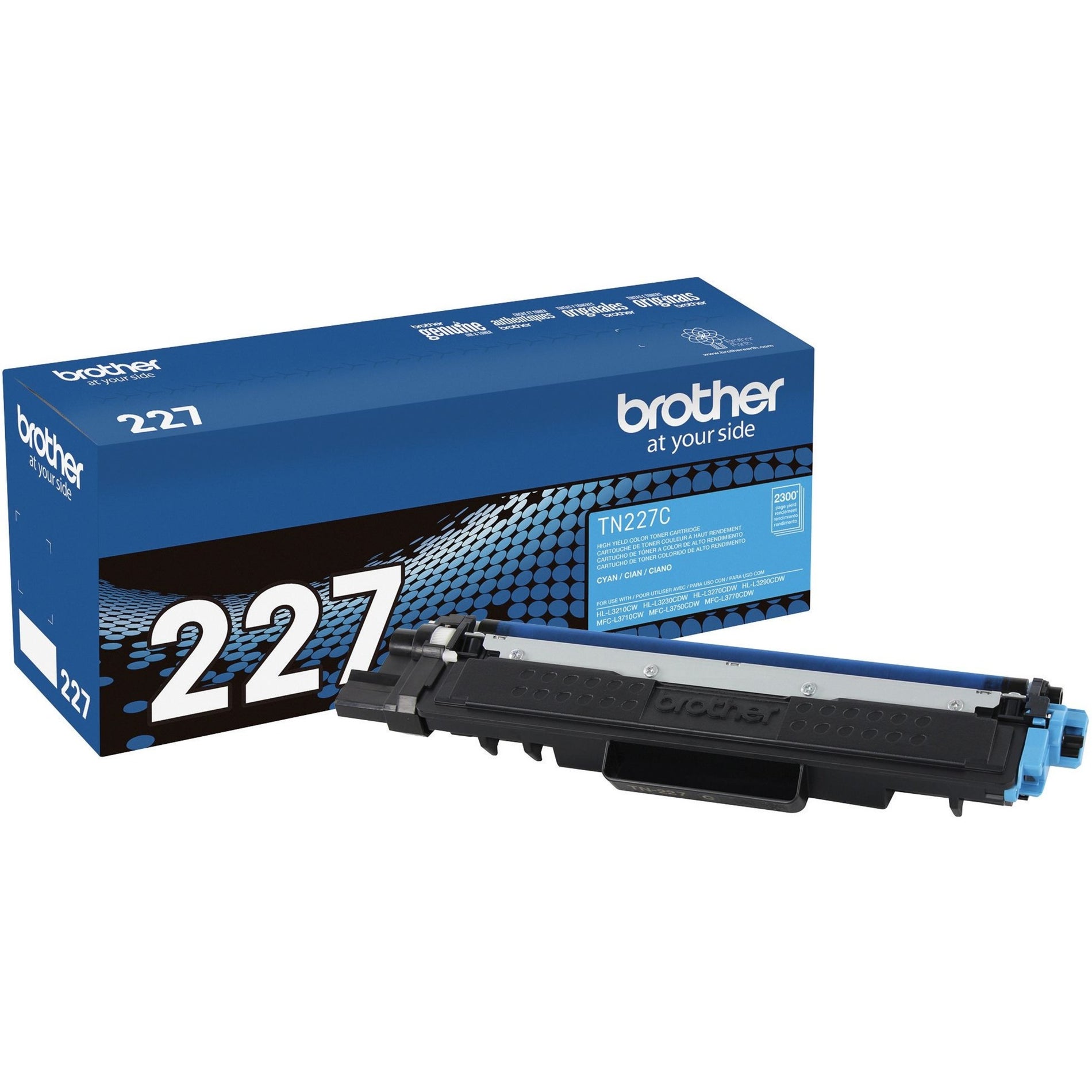 โทนเนอร์แท้สีน้ำเงินเข้ม Brother TN227C - การพิมพ์สีสดใส 2300 หน้า