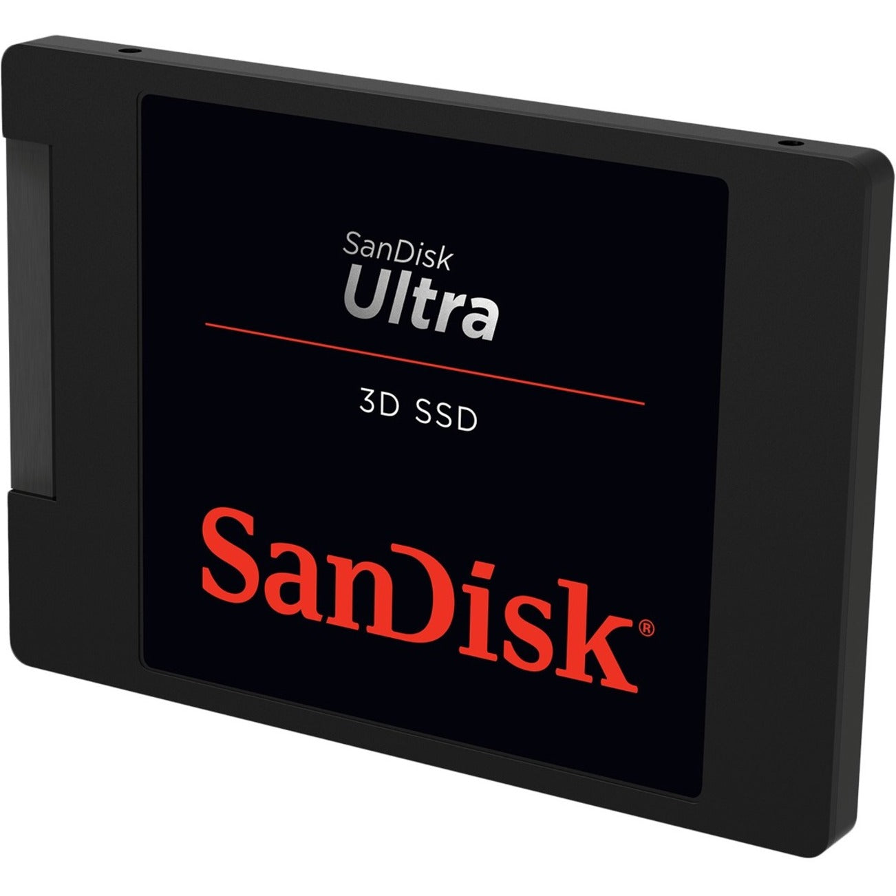 SanDisk Ultra 3D SSD 250GB solid state drive in black casing with red and white branding-alternate-image1