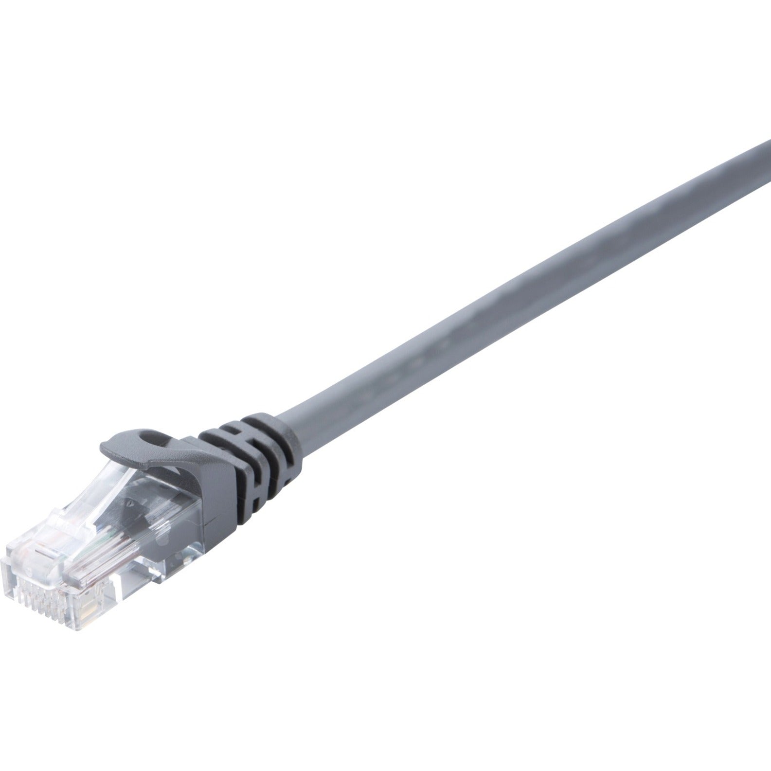 V7 V7CAT5UTP-05M-BLK-1N Black Cat5e Unshielded (UTP) Cable RJ45 Male to RJ45 Male 5m 16.4ft, Molded, Snagless, Noise Reducing, Strain Relief, Gold Plated