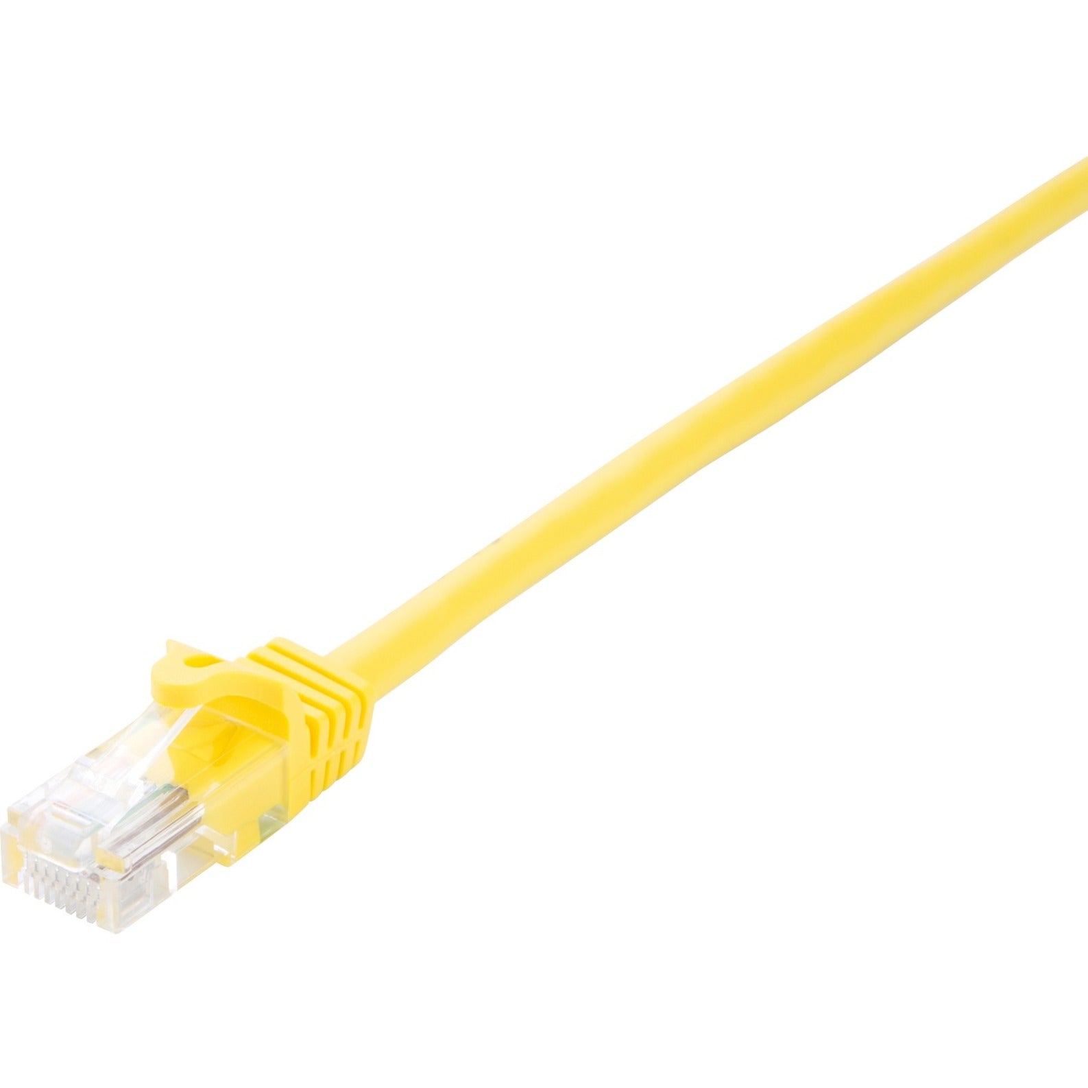 V7 V7CAT5UTP-05M-YLW-1N Yellow Cat5e Unshielded (UTP) Cable RJ45 Male to RJ45 Male 5m 16.4ft, Molded, Snagless, Noise Reducing, Strain Relief