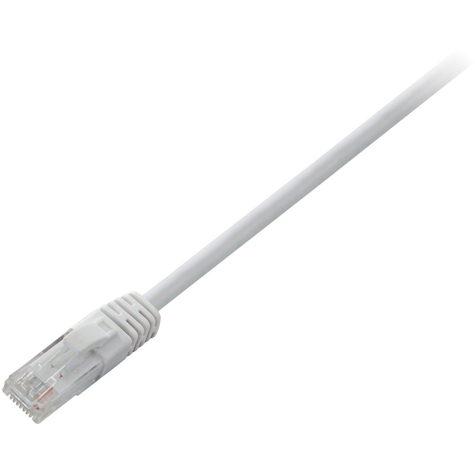 V7 V7CAT6UTP-01M-WHT-1N White Cat6 Unshielded (UTP) Cable RJ45 Male to RJ45 Male 1m 3.3ft, Crosstalk Protection, Noise Reducing, Molded, Strain Relief, Snagless Boot, 1 Gbit/s Data Transfer Rate