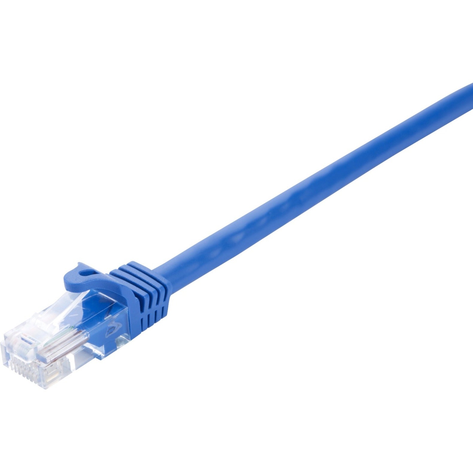 V7 V7CAT6UTP-03M-BLU-1N Blue Cat6 Unshielded (UTP) Cable RJ45 Male to RJ45 Male 3m 10ft, Crosstalk Protection, Noise Reducing, Molded, Strain Relief, Snagless