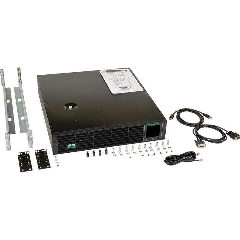 Tripp Lite SMART1500RM2UL UPS with included mounting hardware and cables