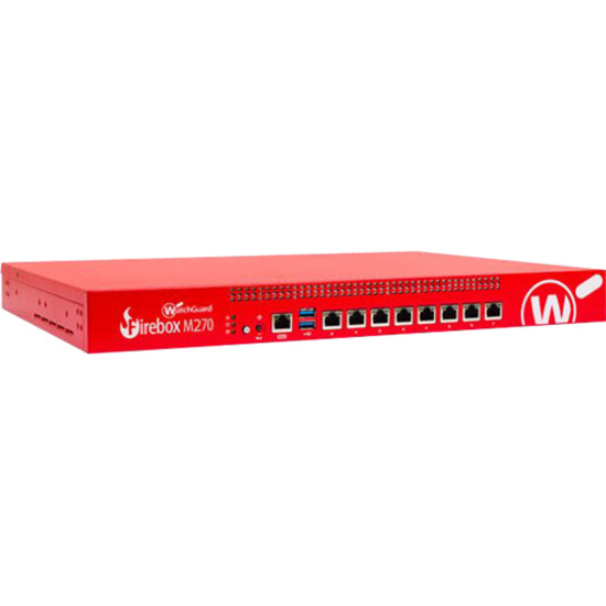 WatchGuard WGM27031 Firebox M270 Network Security/Firewall Appliance, 8 Ports, 1 Year Basic Security Suite