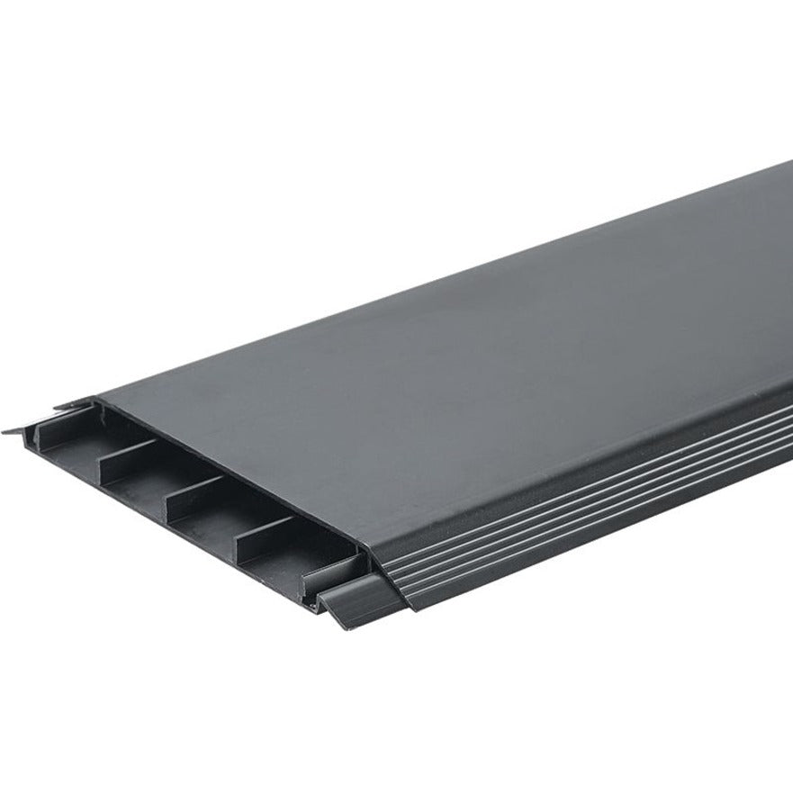 Panduit AFR4BCBL6 6 Foot Above Floor Raceway Base and Cover, Black - Cable Routing Solution
