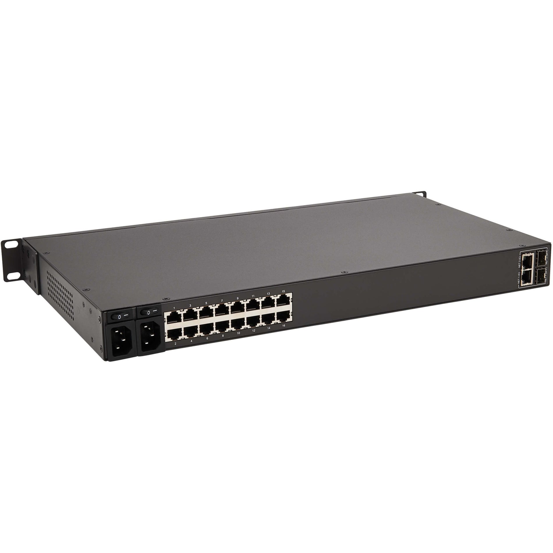 Tripp Lite B098-016 Terminal & Device Server 16-Port Serial Console Server USB Gigabit Ethernet TAA Konform