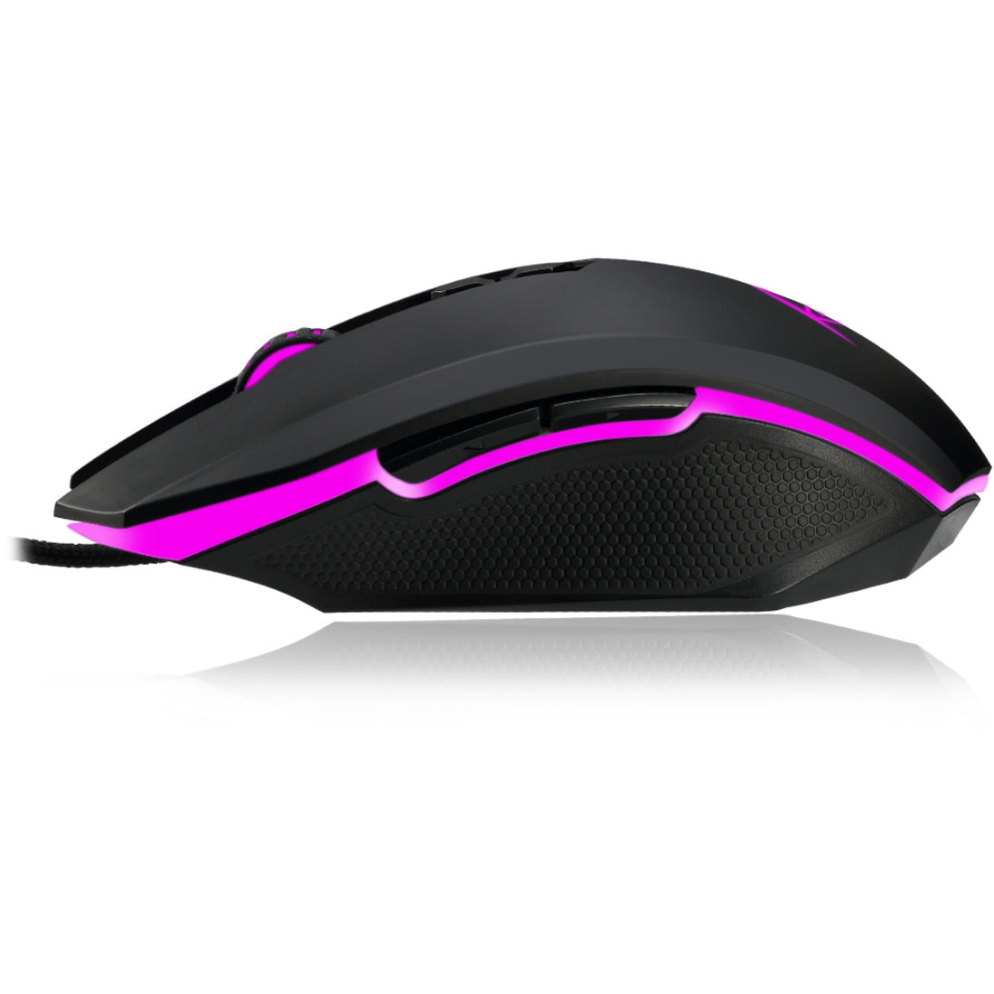 Adesso IMOUSE  X2 Multi-Color 7-Button Programmable Gaming Mouse, Ergonomic Fit, 3200 DPI, Windows 10 Compatible