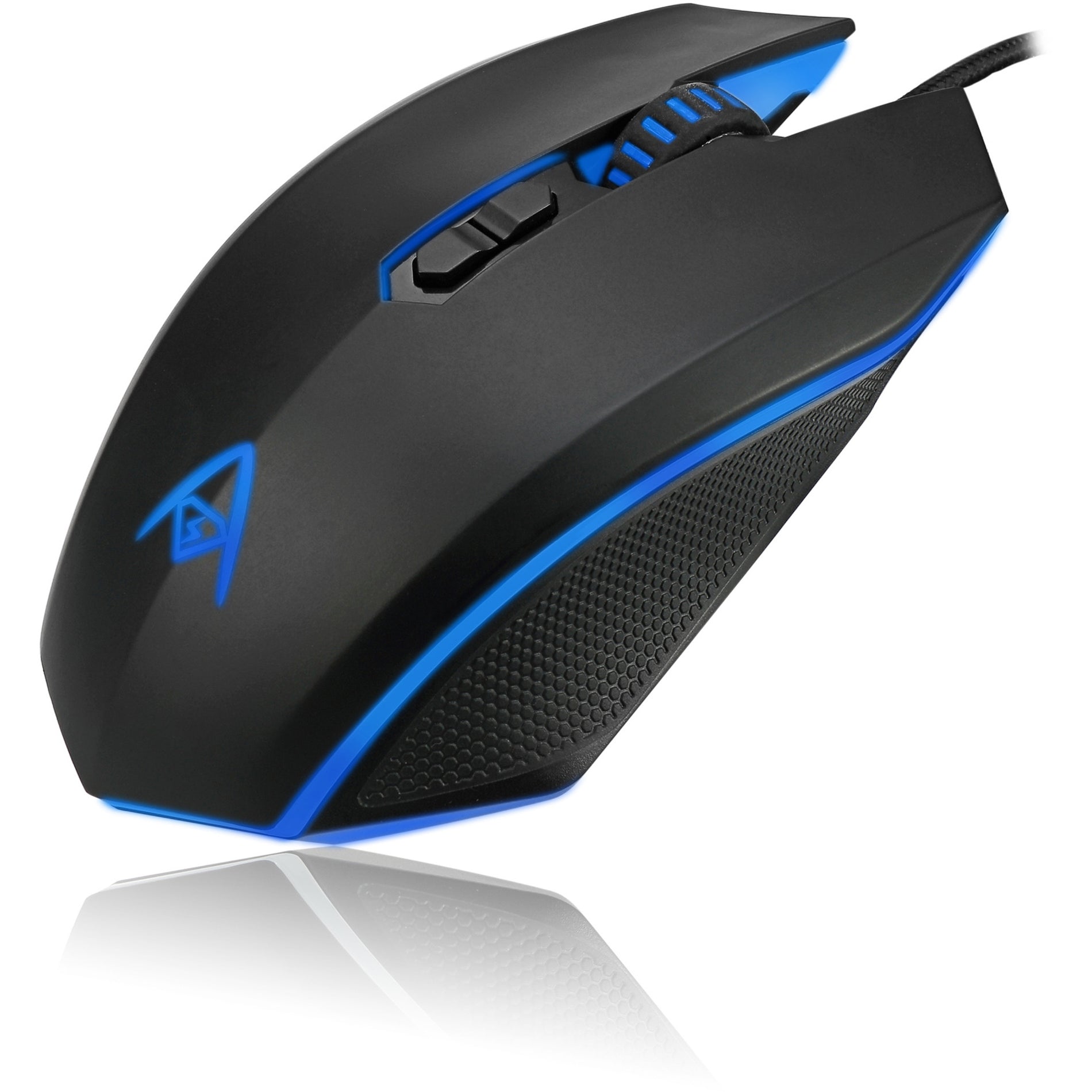 Adesso IMOUSE  X2 Multi-Color 7-Button Programmable Gaming Mouse, Ergonomic Fit, 3200 DPI, Windows 10 Compatible