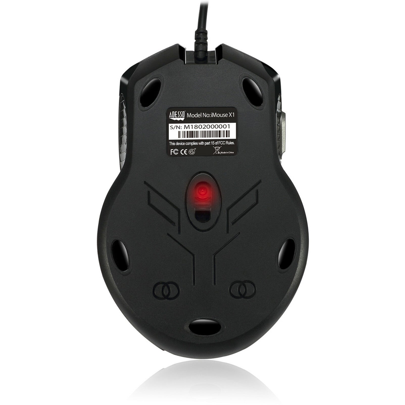 Adesso IMOUSE X1 Multi-Farbe 6-Tasten Gaming-Maus Ergonomische Passform 3200 DPI USB Wired