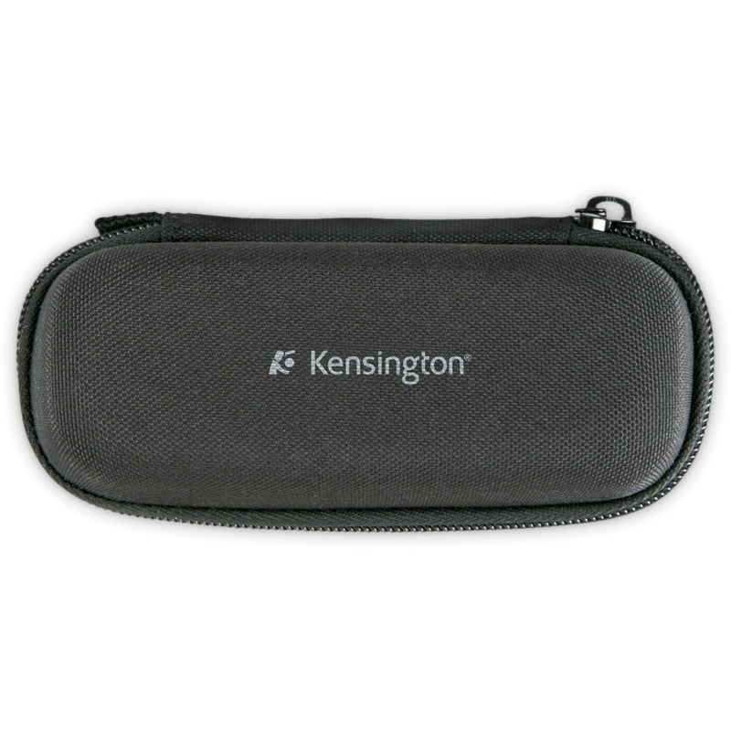 Close-up of Kensington presenter carrying case with logo