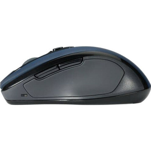 Side profile view of Kensington Pro Fit wireless mouse showing ergonomic curves