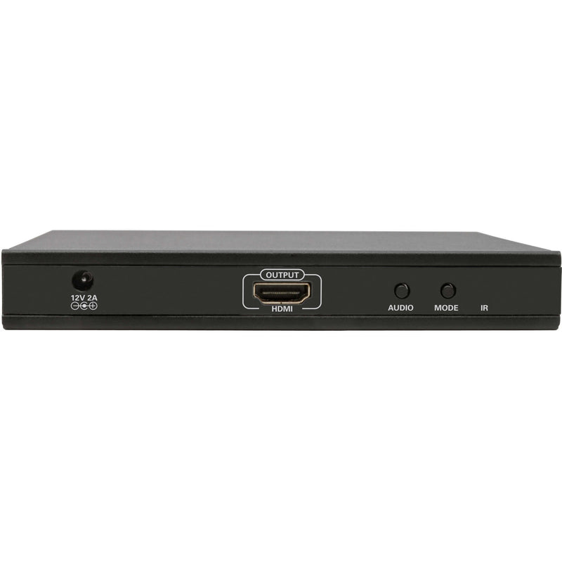 Front view of Tripp Lite HDMI multi-viewer showing control interface and HDMI output port