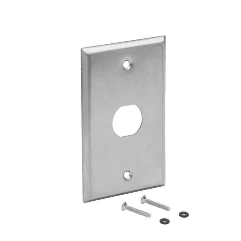 Wall plate with included mounting hardware and installation components