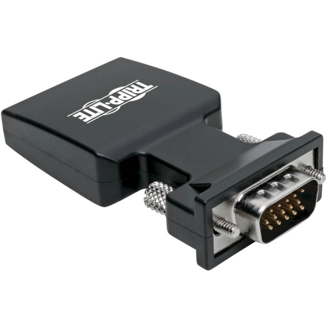 Close-up view of VGA connector end of the Tripp Lite HDMI to VGA converter-alternate-image2