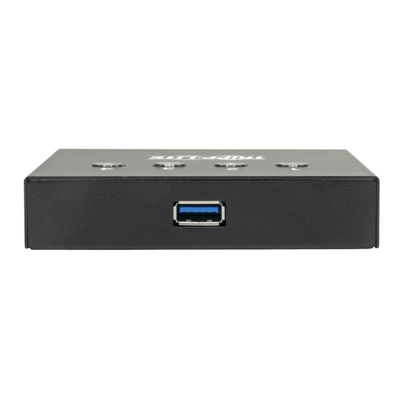 Profile view of Tripp Lite USB switch showing compact height and durable construction