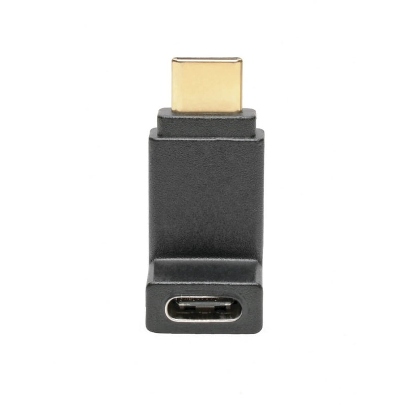 Front view of USB-C adapter showing both ports in vertical alignment