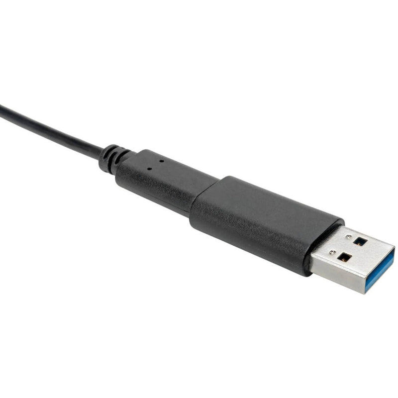 Side angle view of Tripp Lite USB adapter showing sleek profile and USB-A connector