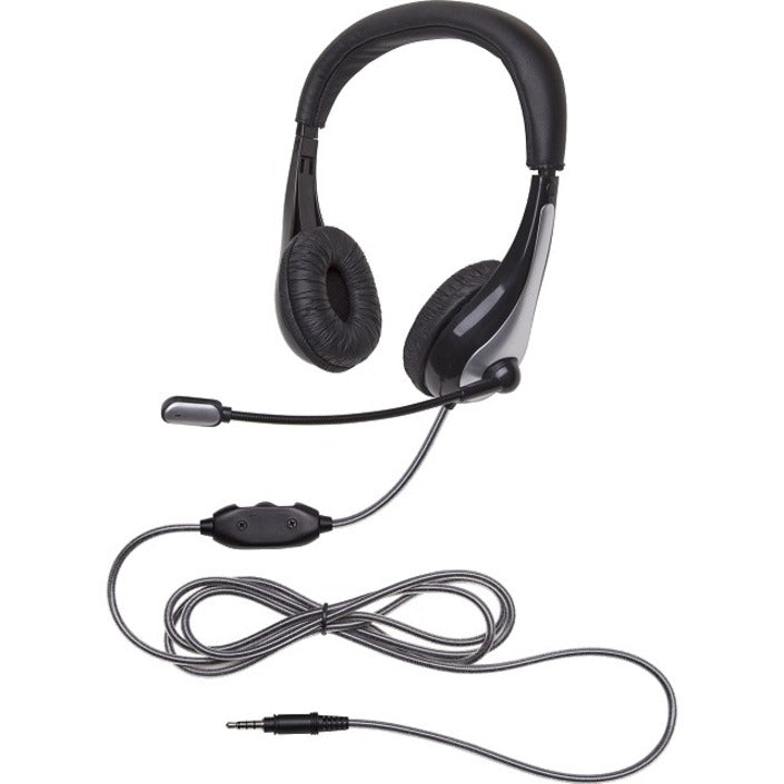 Califone 1025MT NeoTech Plus educational headset with adjustable boom microphone, padded ear cushions, and integrated volume control