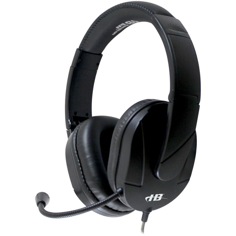 Close-up view of Hamilton Buhl MACH-2 headset showing padded ear cups and adjustable headband