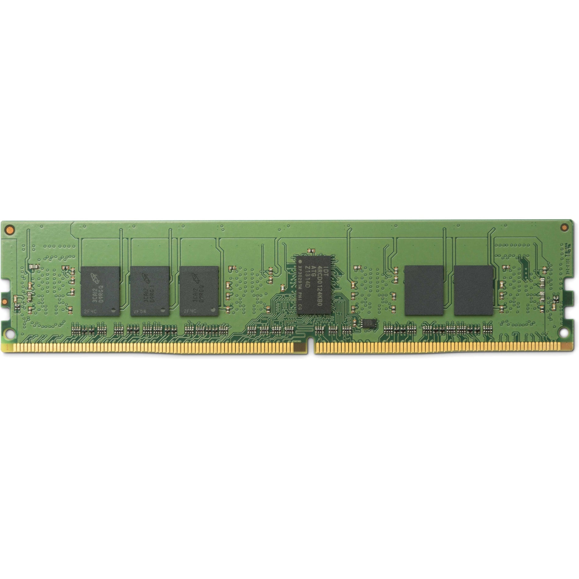 Total Micro 16GB DDR4 SDRAM memory module showing green PCB with black memory chips and gold-plated contacts-alternate-image1