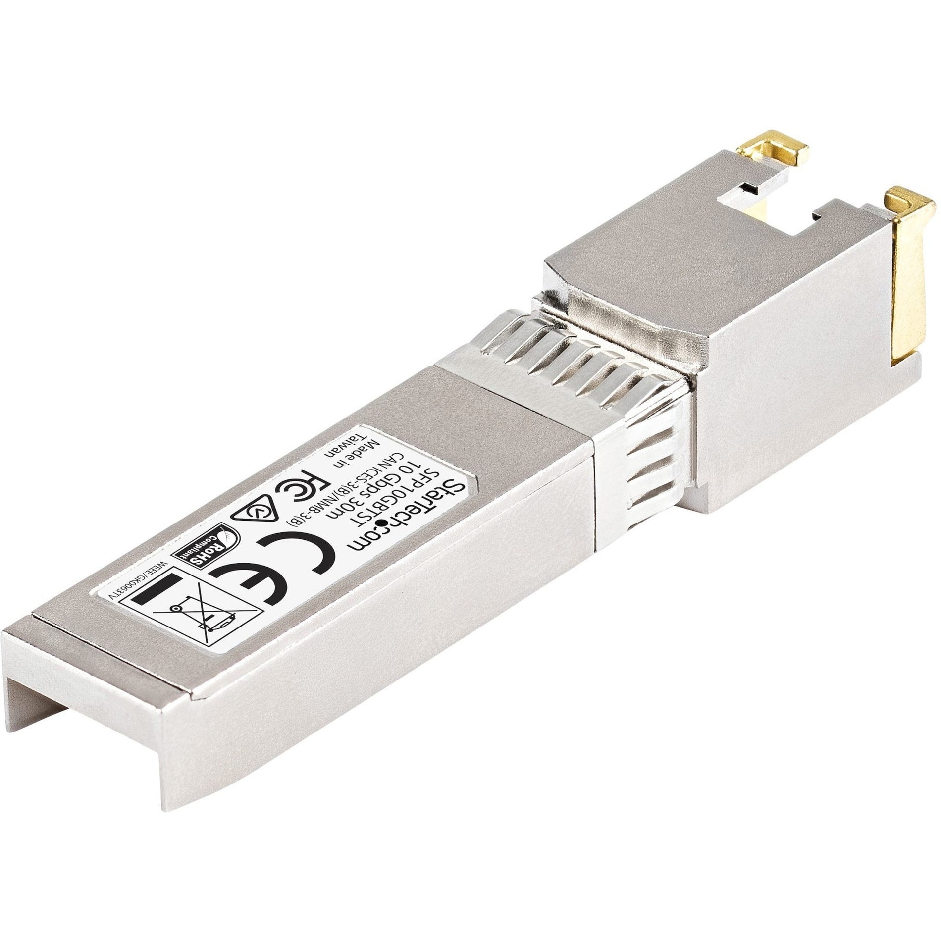 StarTech.com SFP10GBTCST Cisco 호환 SFP+ 변환기 모듈 - 10GBASE-T 평생 보증 MSA 준수 10 기가비트 이더넷