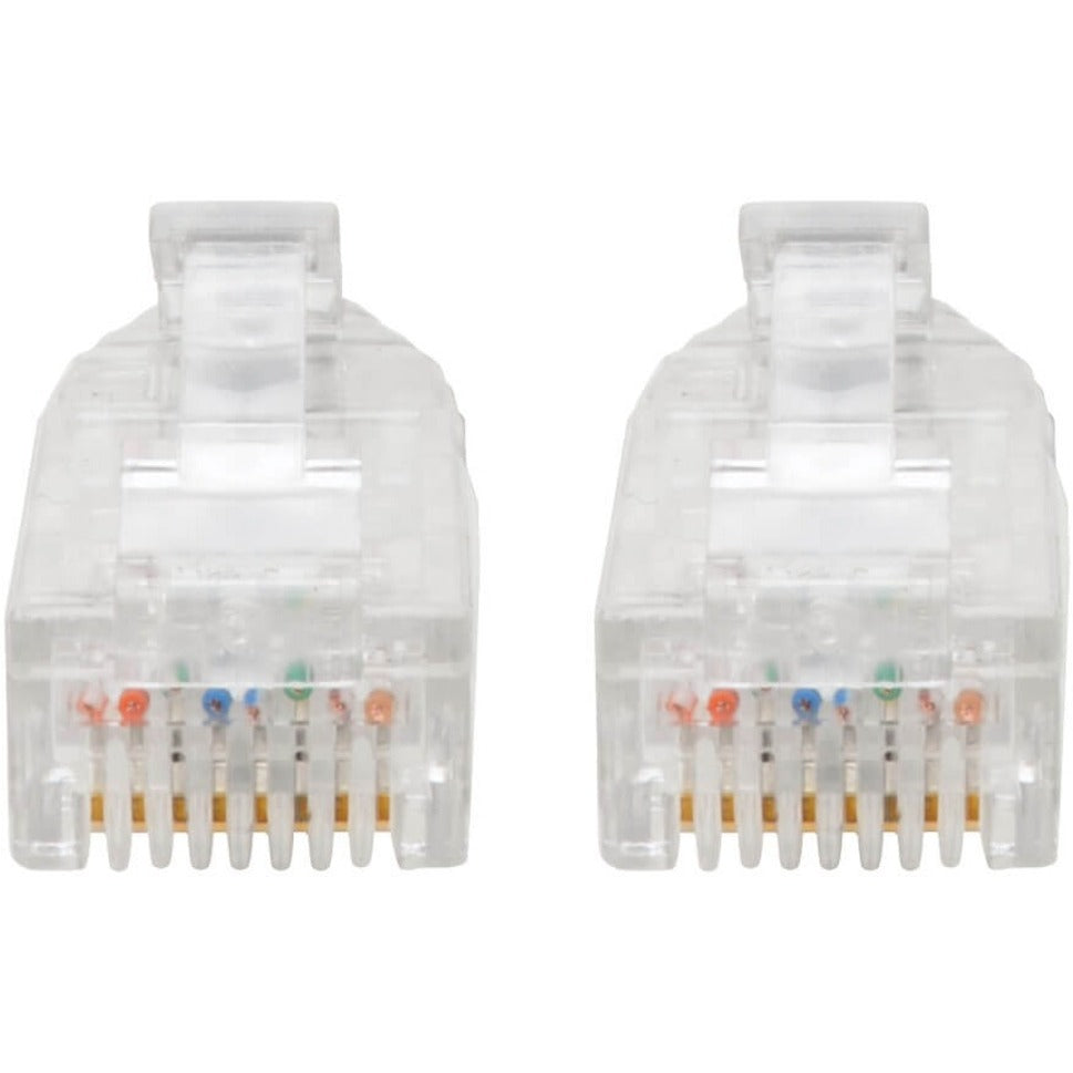 كابل باتش كات6 UTP من تريップ لايت N201-S01-BK (RJ45) - M/M، جيجابت، بلا أدوات، مصبوب، نحيف، أسود، 1 قدم.