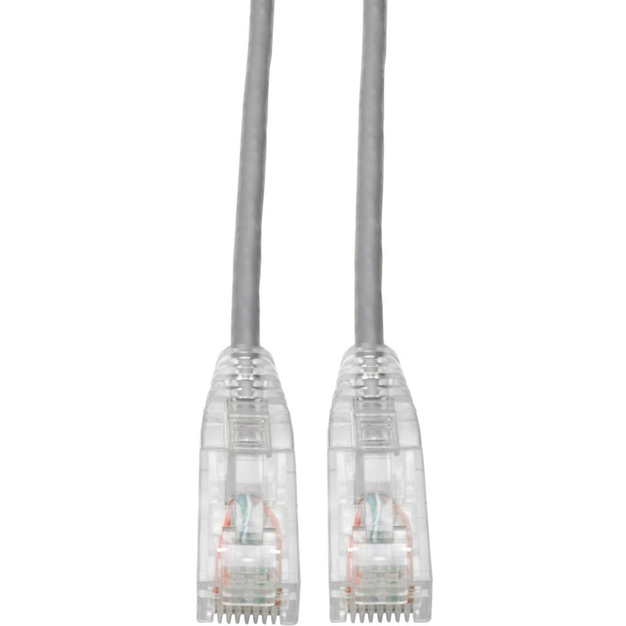 Tripp Lite N201-S01-GY Cat6 UTP 패치 케이블 (RJ45) - M/M 기가비트 스내글레스 몰드 슬림 회색 1 ft.