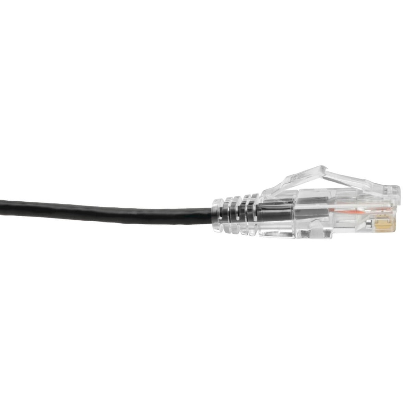 Tripp Lite N201-S03-BK Cat6 UTP Patch Cable (RJ45) - M/M, Gigabit, Snagless, Molded, Slim, Black, 3 ft.