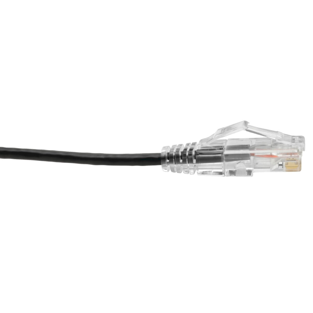 Tripp Lite N201-S03-BK Cat6 UTP 패치 케이블 (RJ45) - M/M 기가비트 스내글리스 성형 슬림 블랙 3 ft.