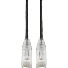 สายแพทช์ Cat6 UTP Tripp Lite N201-S05-BK (RJ45) - M/M กิกะบิต ป้องกันการถูกดึง ปั้นรูป บาง สีดำ 5 ฟุต