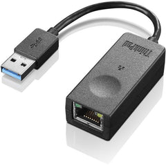 Lenovo ThinkPad USB3.0 to Ethernet Adapter, Gigabit Ethernet Card for Computer/Notebook/Tablet, 10/100/1000Base-T Network Connection, Fast File Transfer - 4X90S91830 (1 Year Warranty)