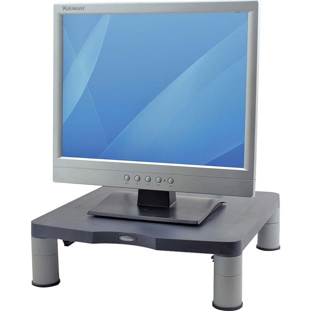 Fellowes 9169301 Standard Monitor Riser Graphit Verstellbare Höhe rutschfeste Füße