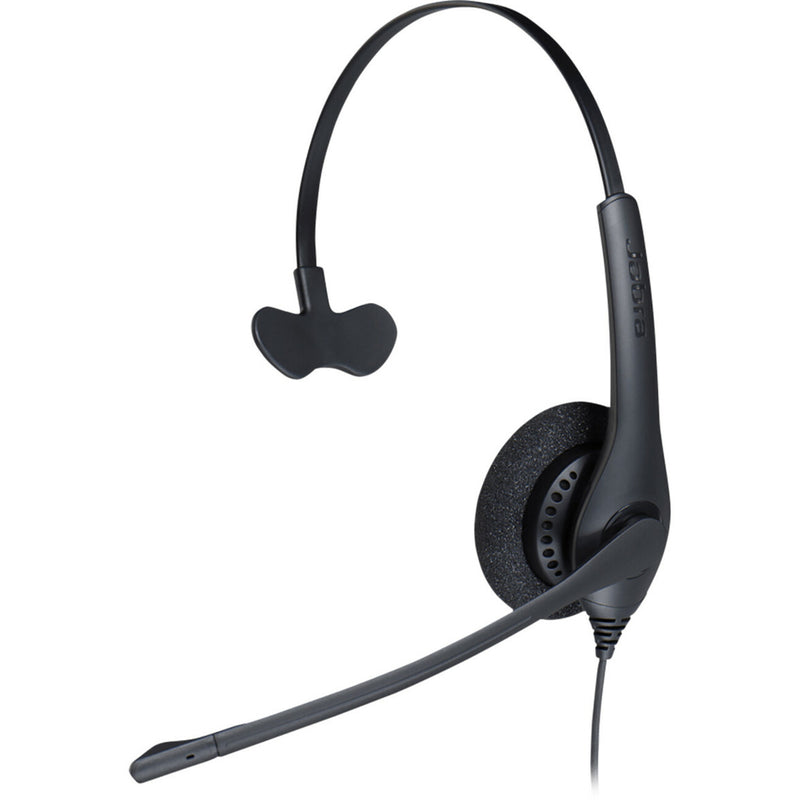 Profile view of Jabra BIZ 1500 QD Mono headset highlighting comfortable headband design and foam cushioning