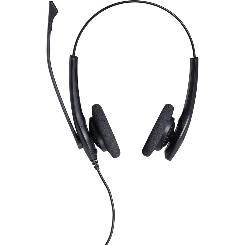 Front view of Jabra BIZ 1500 headset displaying adjustable headband and ear cushions