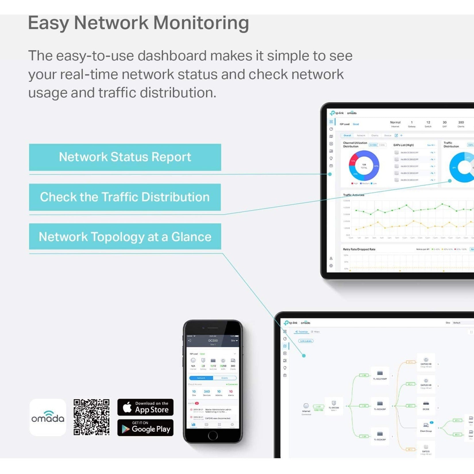 TP-Link OC200 Omada Hardware Controller, Limited Lifetime Warranty, Network and Smartphone Usage