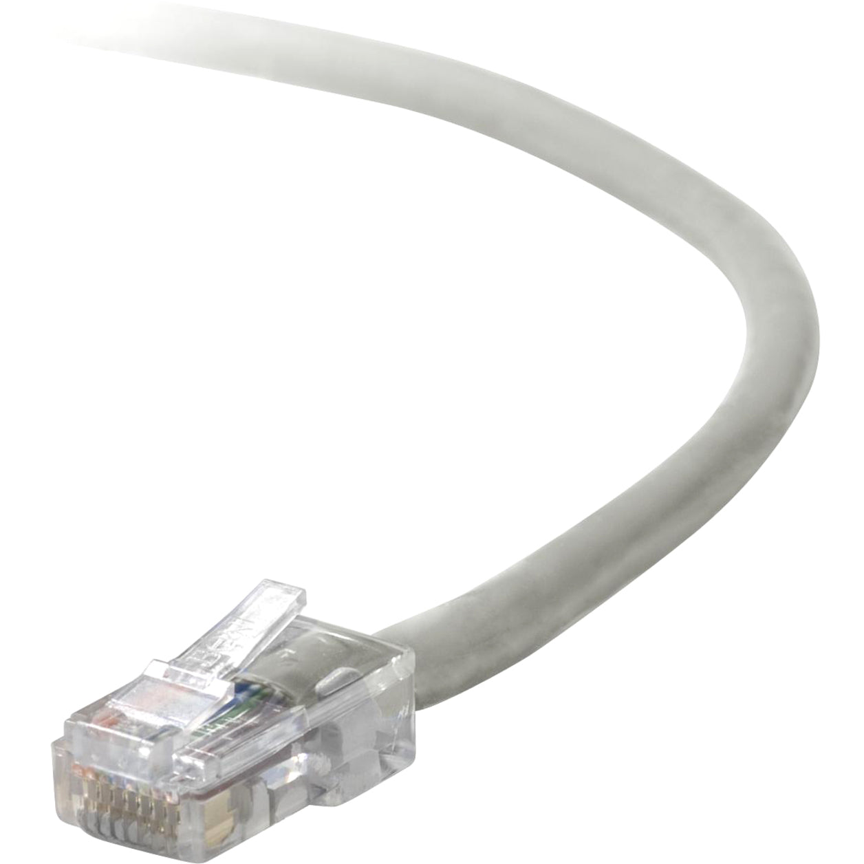 Belkin A3L791B10 RJ45 Category 5e Patch Cable, 10 ft, Copper Conductor, Gray